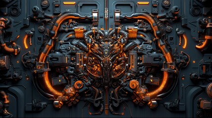 サイバーパンク、SF,アブストラクト