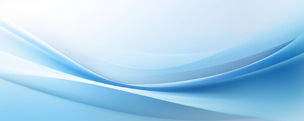 Fototapeta premium Abstract gradient background, wave with smooth color transitions from light blue to white.