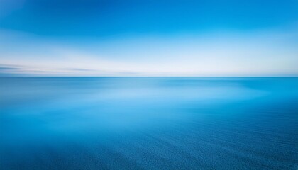 Obraz premium A long exposure morning white fog and nature background texture tranquil scene blue sea