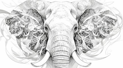 Animal drawing book for adults