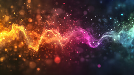 Фон звуковой волны в частицах.
The background of the sound wave in particles.
