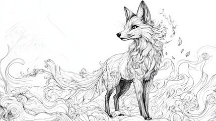 Obraz premium Animal drawing book for adults