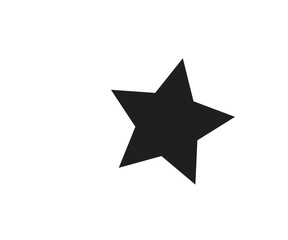 black and white star