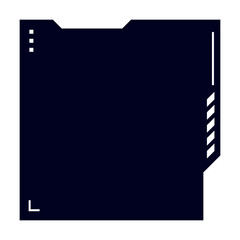 Futuristic element vector illustration. Colorful lower third video overlay.