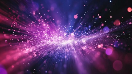 Obraz premium Abstract particles of optical fiber