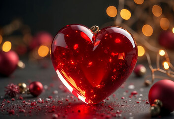 christmas heart decorations