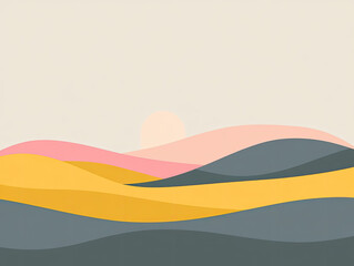 Vector Background with Muted Gray and Vibrant Yellow for a Balanced, Bold Contrast