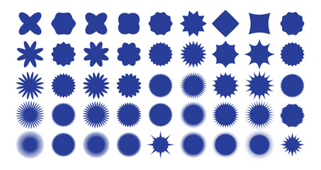 Sale stickers collection , price tags, starbursts, label, quality marks, sunbursts, retro stars, starburst speech bubbles, and attention grabbing designs, flat icon set