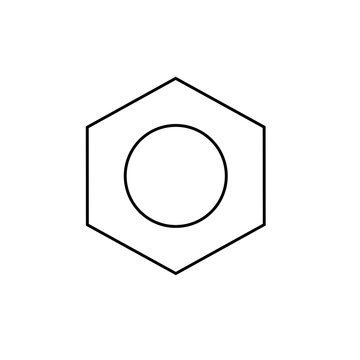 chemical structure of or benzen structure  illustration