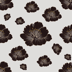 Abstract flora, Geometric Ethnic traditional seamless, 
Navajo Native American Indian, tribal, traditional, 
