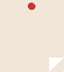 illustration of a postit with paper