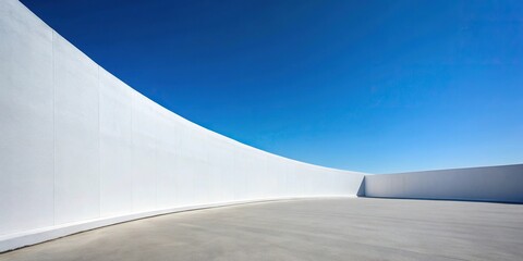 Minimalist white wall