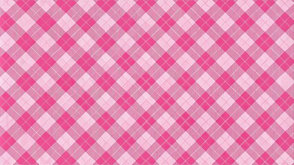 Pink plaid gingham pattern wallpaper
