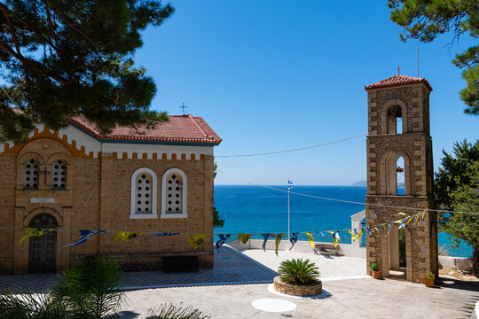 Panagia Eleistria church inside Koroni castle, Peloponnese, Greece