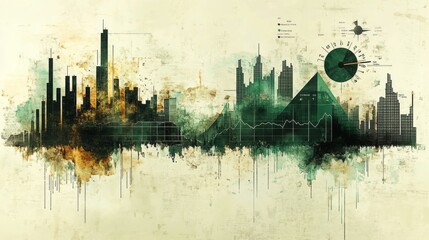 Fototapeta premium Professional stock illustration highlighting Dividend Yield Comparison concept with elegant design