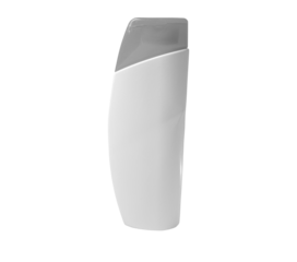 The White blank plastic bottle