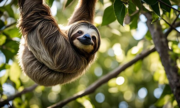 Sloth in a tree.