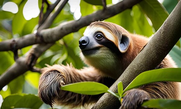 Sloth in a tree.