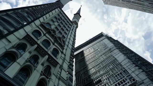 Tall Buildings Pointing Towards the Sky