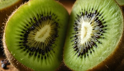 Ripe Kiwi Halves