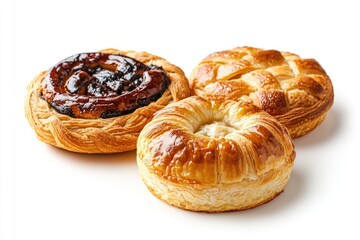 Fototapeta premium A selection of sweet treats on a clean background