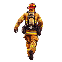 Firefighter in Full Gear