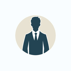 Business Person with suit Headshot Silhouette