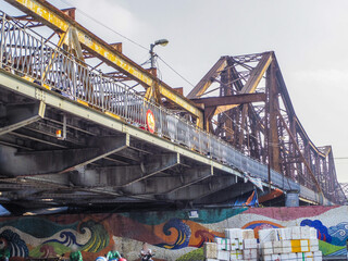 Obraz premium 【ベトナム】ハノイ・ロンビエン橋