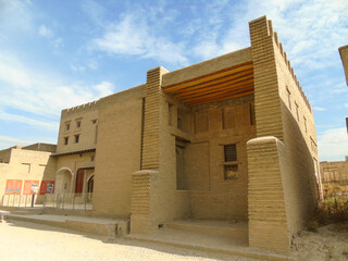 A sandstone building inside Erbil citadel in Iraq