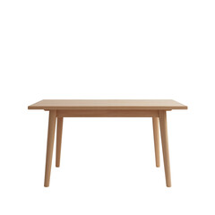Fototapeta premium Simple Wooden Table with Clean Design and Sturdy Legs