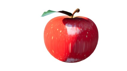 red apple isolated on white background