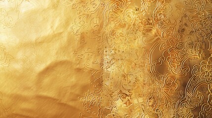 Elegant golden bookmark design with intricate patterns for book lovers and aesthetic enthusiasts