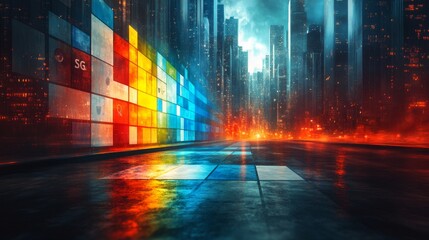 Stock illustration Sustainable Development Goals Alignment Matrix concept
