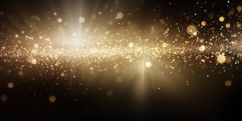 Sparkling Golden Light Background for Creative Use