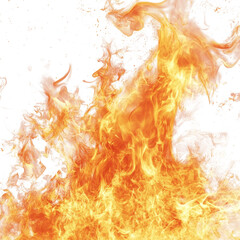 Dynamic and vivid fire flame effect with a transparent background showcasing intense flames and bright colors, Fire flame effect transparent background. Fire flame transparent background
