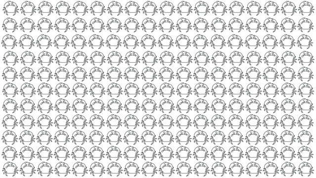 Crab(Kakra )abstract pattern background vector texture and Kakra vector background
