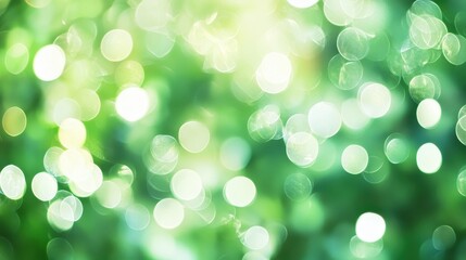 Obraz premium Soft Green Bokeh Background for Nature Inspiration