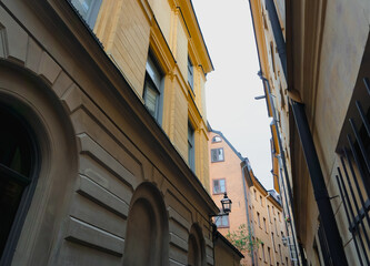 Low angle view of buildings against sky