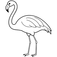 Naklejka premium Flamingo