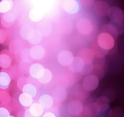Obraz premium Abstract bokeh background in red, blue and white tones. Twinkling lights. 4th of July, Labor Day, Independence Day. Christmas decor. Holiday background for banners, posters and cards.