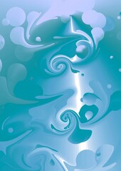 Swirl ornament with gradient 