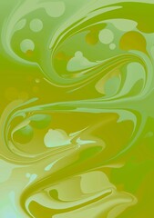 abstract green background with leaves