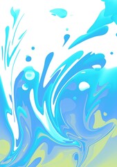 background with splash