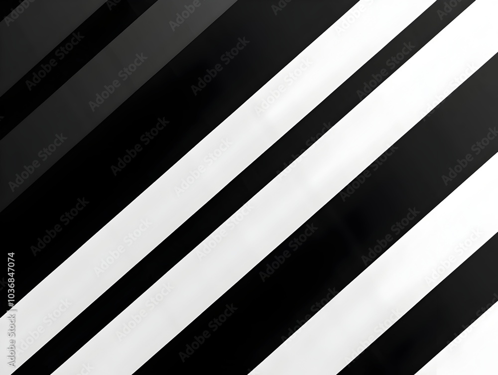 Aufkleber minimalist black and white diagonal stripe pattern with clean visual contrast