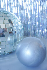 blue christmas ball