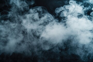 Smoke filling the frame against a dark background