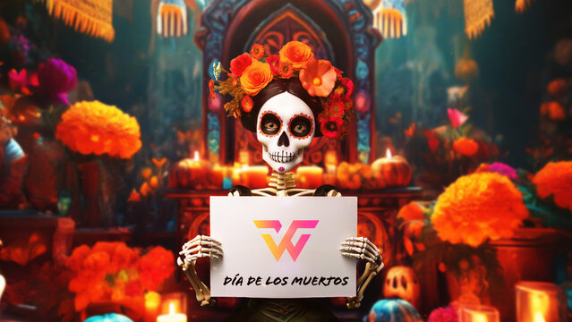 Katrina Dia De Los Muertos Logo Reveal 386 1:1 16:9 9:16