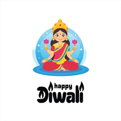 Happy Diwali celebration background. front view of banner design decorated with illuminated oil lamps on patterned red background. vector illustration