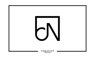 BN, NB, B, N, Abstract Letters Logo Monogram