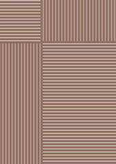 Obraz premium Minimal line poster. Boho wall art. Neutral beige brown prints. Mid-century abstract aesthetic background. Abstract art design. Vector illustration.